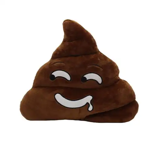 【现货速发】狗屎抱枕 毛绒玩具emoji表情玩偶公仔趣味恶搞便便抱枕