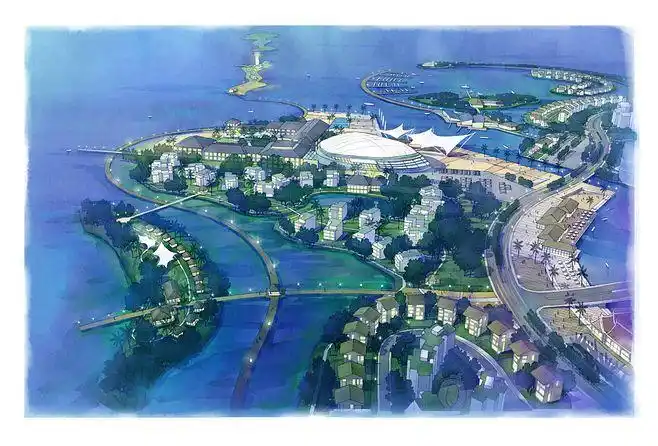 朱金辰 水彩 规划 景观 建筑 鸟瞰图