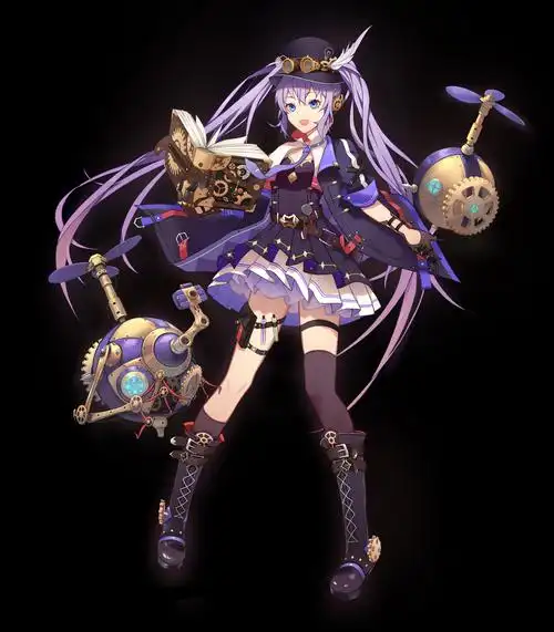 做了张蒸汽朋克机师的人设立绘 人体和设计接下来一定要好好练啊!