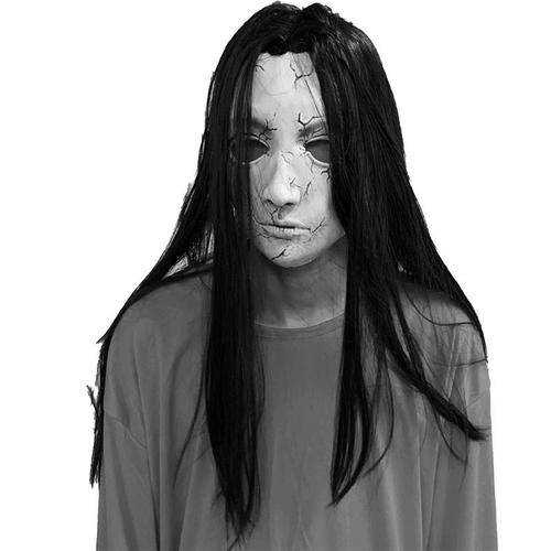 万圣面具636节恐怖屋密室逃脱套女鬼吓人扮鬼头鬼鬼全脸舞会装扮