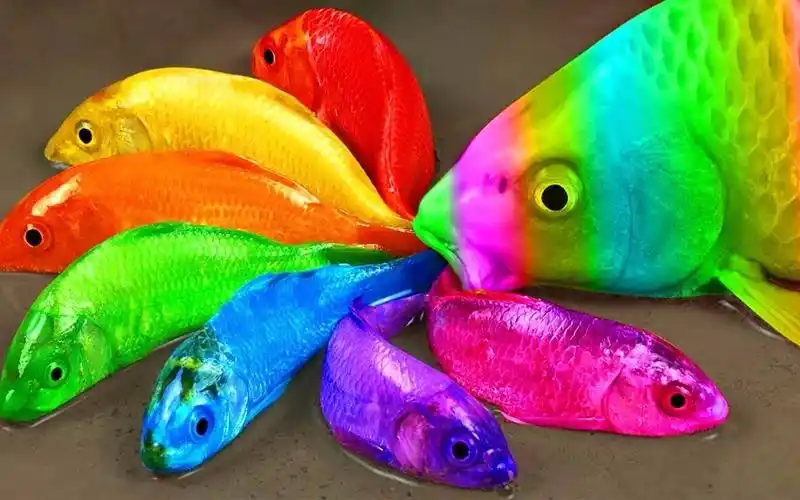 彩虹河鱼,色彩斑斓的锦鲤鱼,可爱的章鱼,鲶鱼,大鳗!