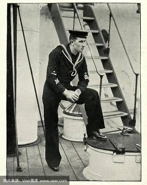 英国皇家海军水手,特修斯号的舵手,19世纪90年代