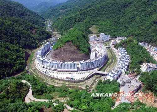 白河县天逸移民搬迁社区鸟瞰