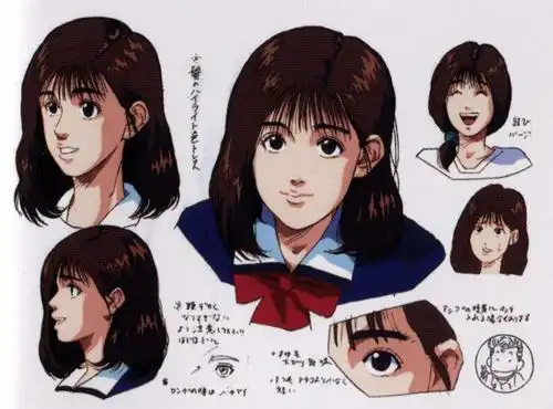 赤木晴子 声优:平松晶子 1年1班,154cm.