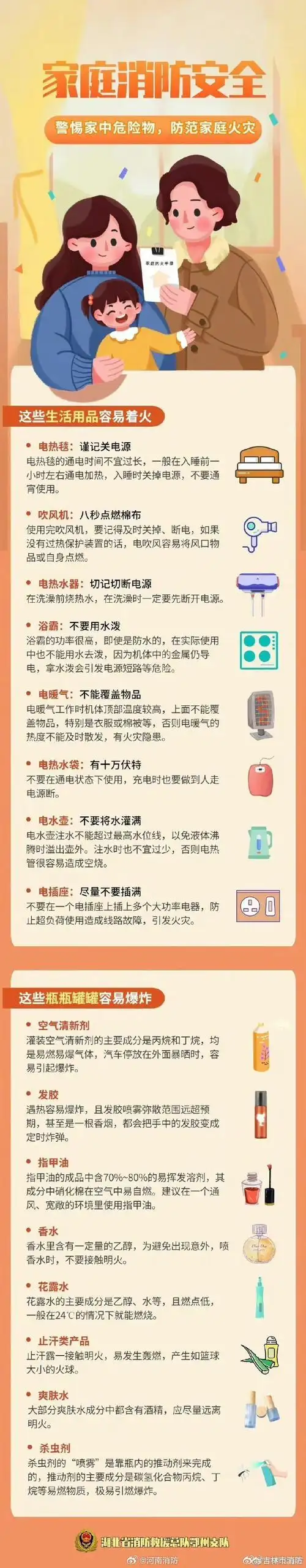 【家庭防火攻略提示】楼道作为火灾时的重要消防通道和安全出口,必须