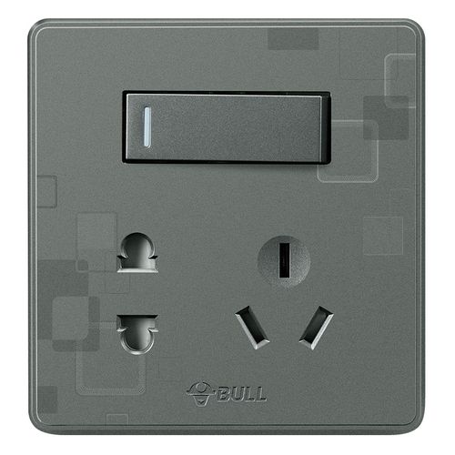 公牛(bull) 开关插座 g18系列 一开双控五孔插座 86型五孔带开关面板g