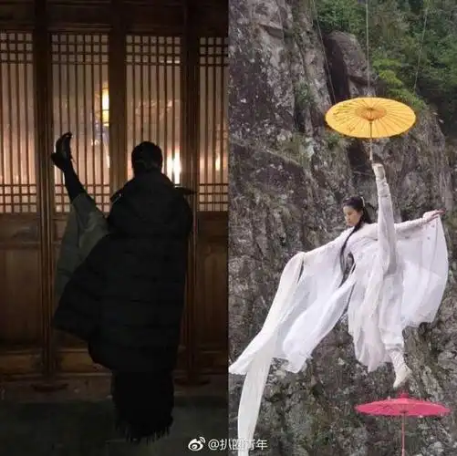 刘亦菲花式一字马仙气飘飘来感受下天仙攻的武打功力