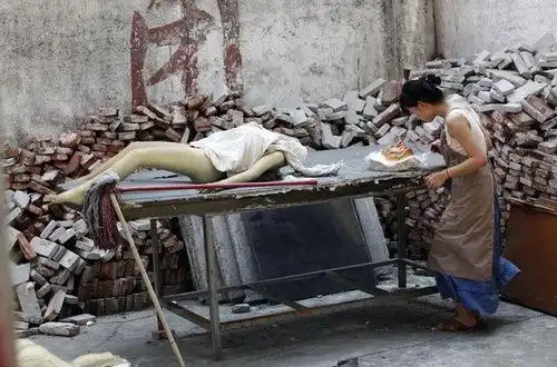 仿真人皮制作过程