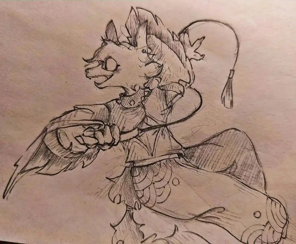 绘画 #兽设#兽人#福瑞,我真的想接亿点互绘 - 抖音