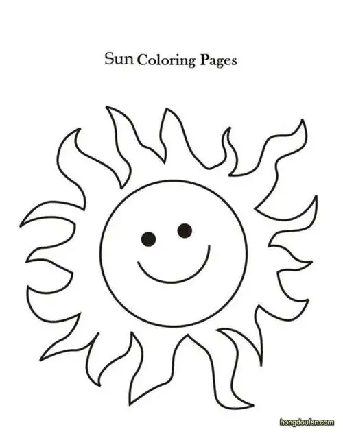 一起学习画卡通太阳太阳简笔画大全