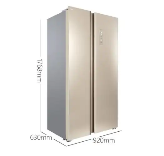 tcl 509升风冷无霜对开门电冰箱电脑控温流光金 金色bcd-509wefa1