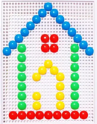 【盒装296粒蘑菇钉益智拼插玩具蘑菇丁塑料拼图拼板益智玩具2-7岁】