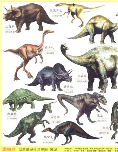 《南极熊创意磁贴学习挂图:恐龙》 黄震, 李思东【摘要 书评 试读】