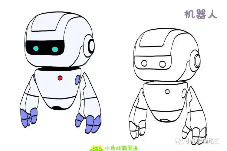 潜水机器人又帅又简单画的简笔画