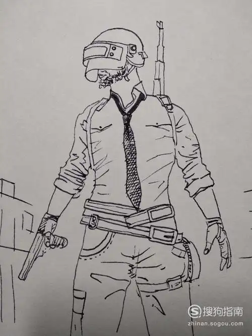 绝地人物简笔画 简笔画图片大全-普车都