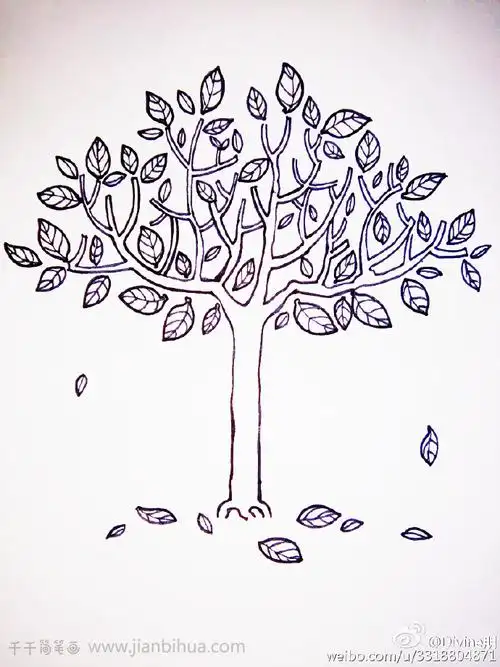 一棵树的简笔画