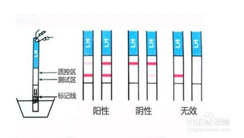 验孕试纸一深一浅图解