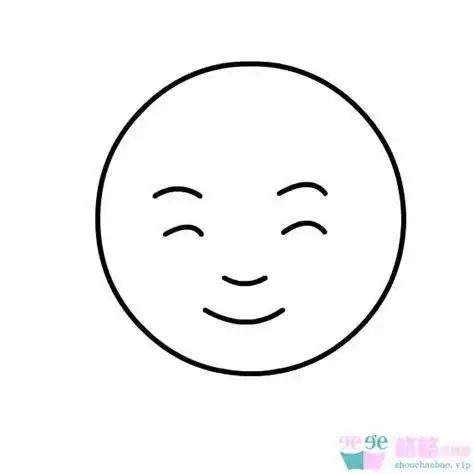 简笔画笑脸圆圈圈宝宝