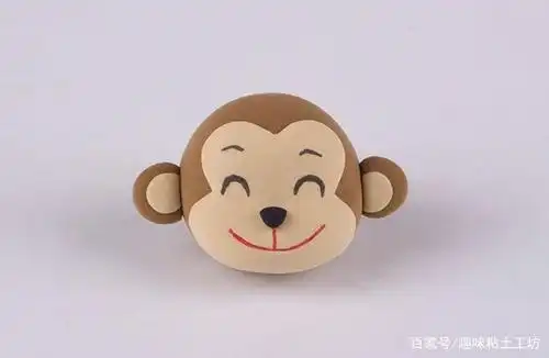 超轻粘土教程图解——树洞猴子