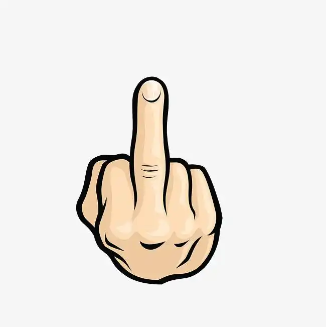 卡通中指鄙视素材png素材下载_高清图片png格式(编号:22786580)-90设