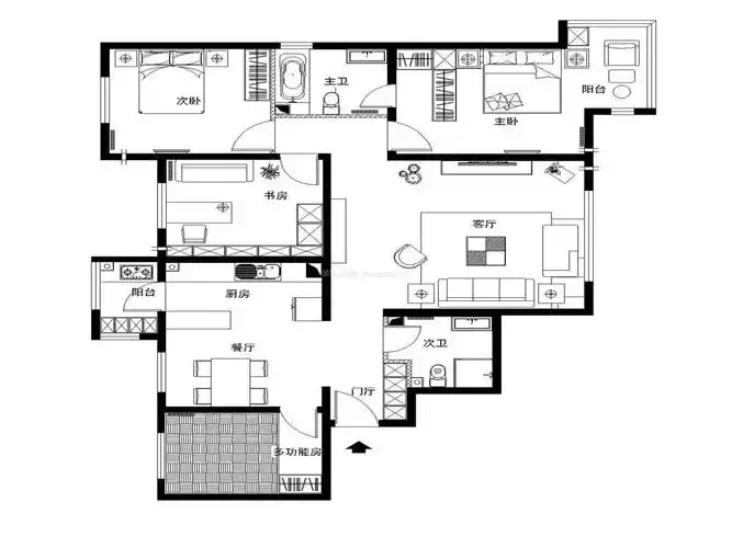 150平米小别墅户型图