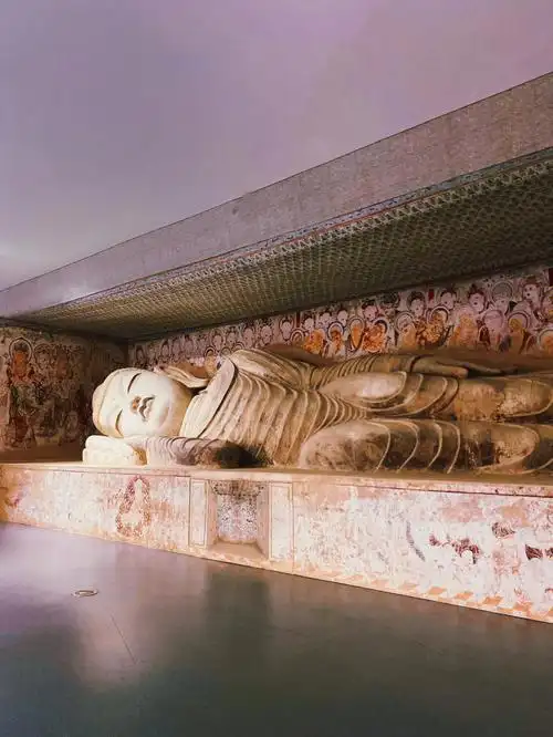 武大敦煌超震撼复刻敦煌卧佛壁画石窟