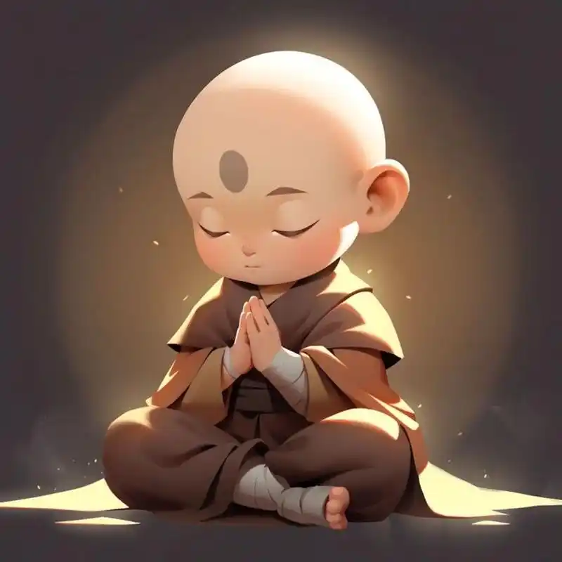 佛系男孩 | 禅意小和尚 | 头像分享 这次的佛系不仅仅是态度了,是真的