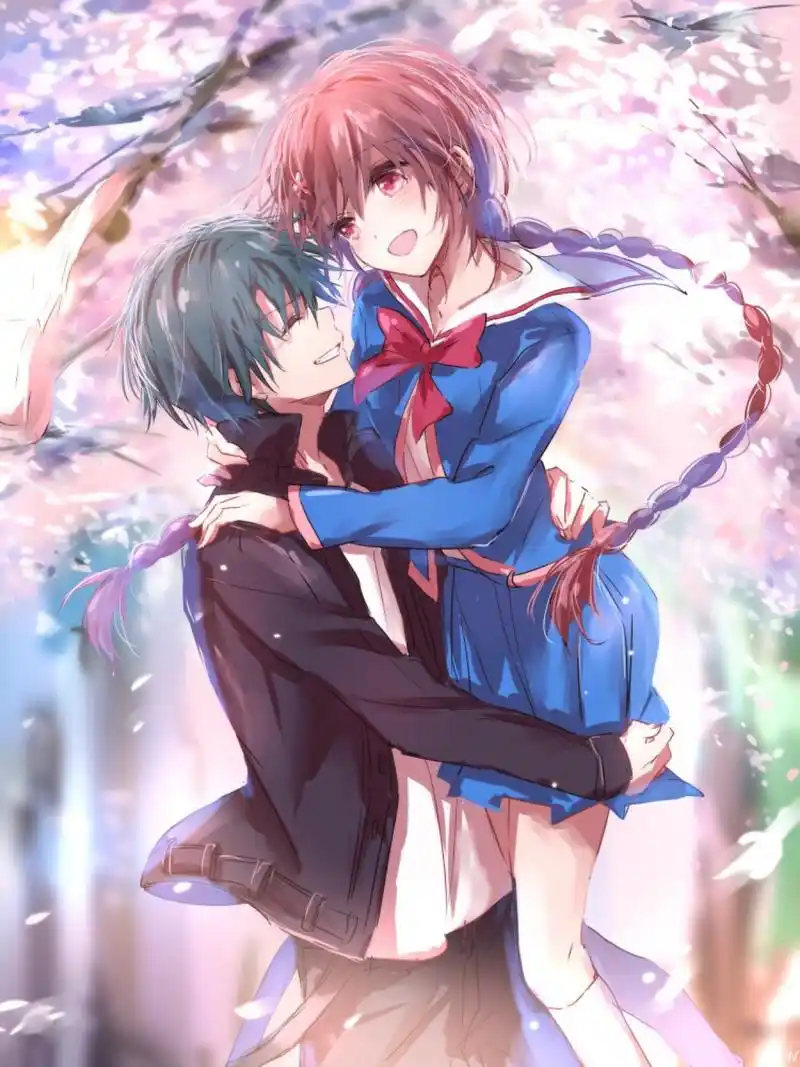 我妻由乃 难得这样的温馨:)动漫壁纸 大图 手机壁纸 双人 情侣