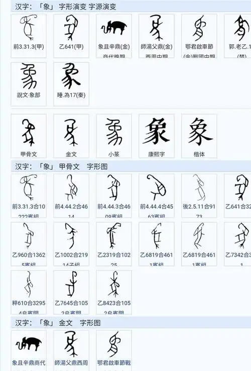 器学堂理论篇象字的字源考据