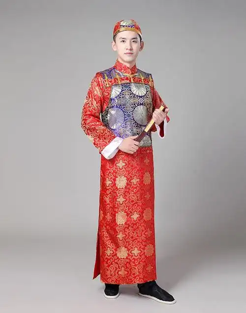 英梵度清朝服装男阿哥服装满族古装成人贝勒爷地主年会运动会舞台演出