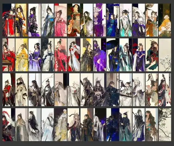 剑三全门派全体型小裙子,九周年快乐! 来自伊吹鸡腿子 - 微博