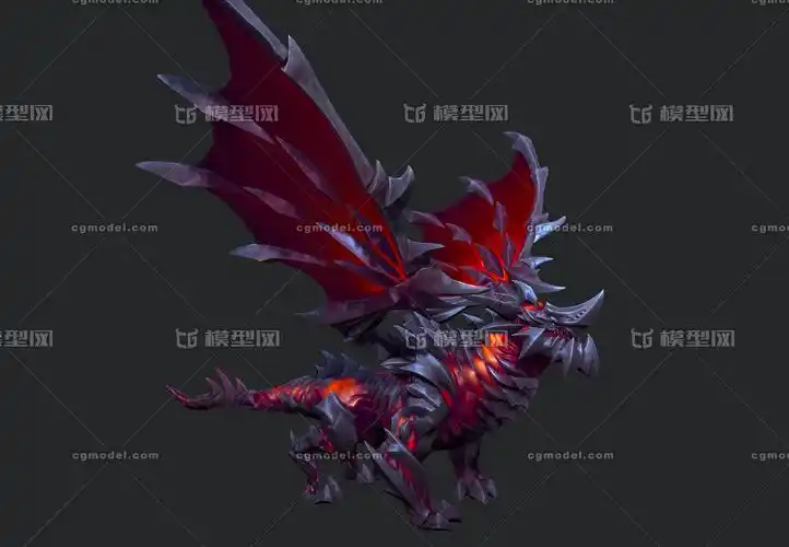 暗黑 死亡之翼【次世代】魔兽 恶龙 魔龙 盔甲魔龙 dragon