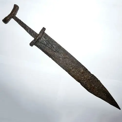 roman germanic sword - gladius made of mainz iro
