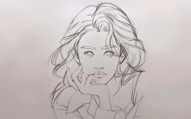 简简单单的正面人像起形教程