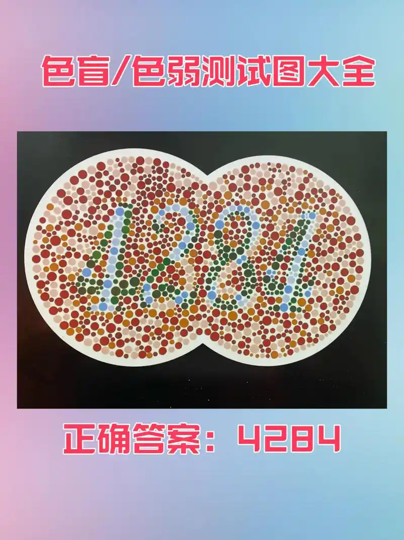 红绿色弱图,体检色弱色盲测试图#色盲色弱测试 #色弱测试 # - 抖音