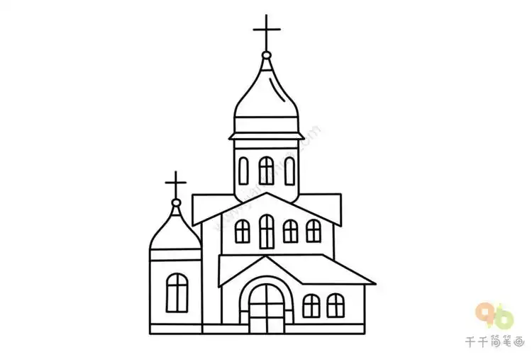 教堂简笔画图片大全简单又好画
