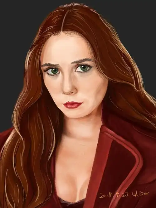 猩红女巫板绘过程