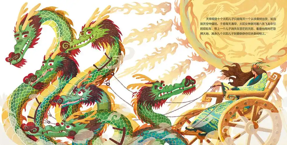 传统故事绘本后羿射日