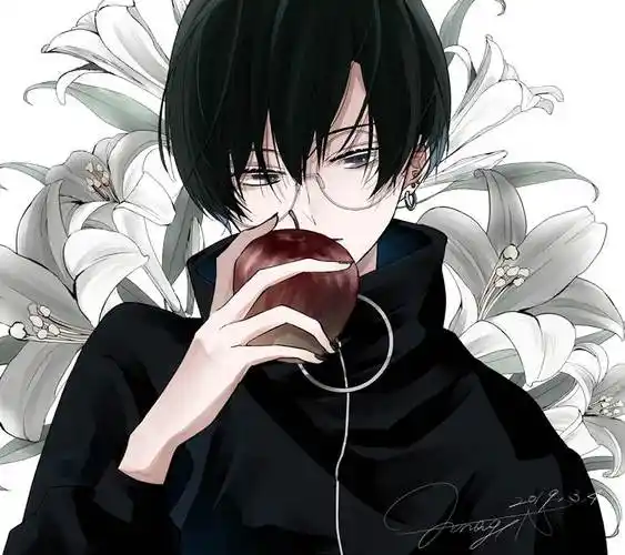 帅气的戴眼镜的美少年pixiv同人插画图片