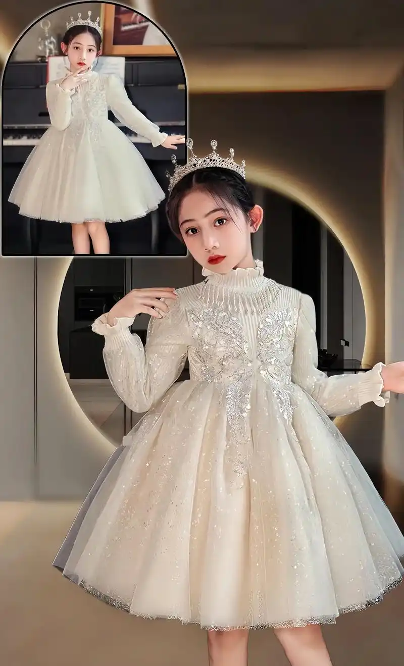 新款儿童礼服公主裙～ 美妈们～新款儿童礼服女童公主裙真的太美 - 抖