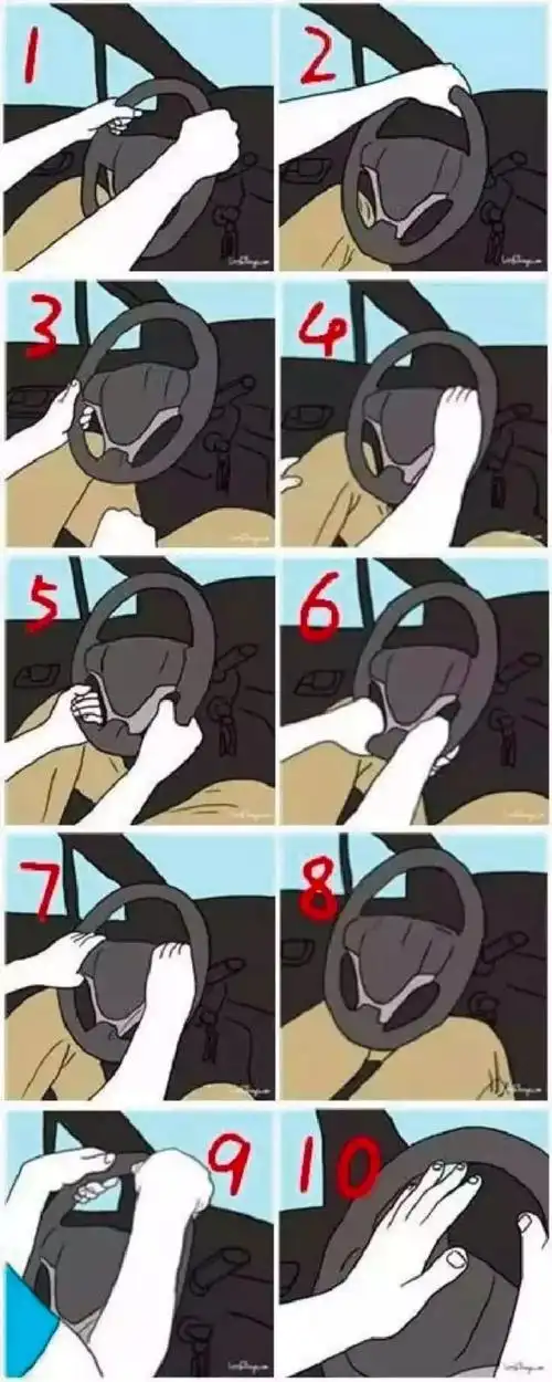 开车时握方向盘姿势暴露了你的性格超准