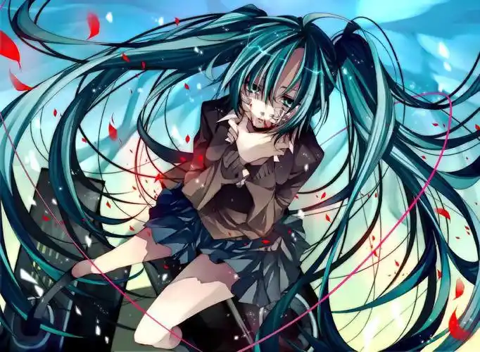 初音未来黑化头像_黑化初音未来壁纸_初音未来高冷头像