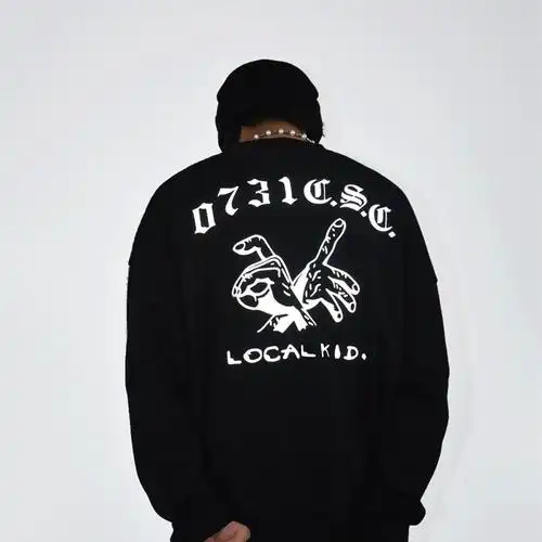 邦bang "0731csc"套头卫衣 刘聪同款街头宽松纯棉男女情侣上衣