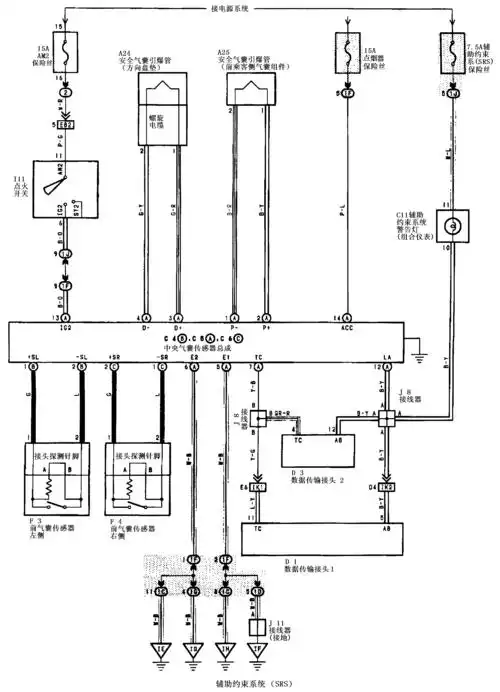 1997年凌志gs300全车电路图