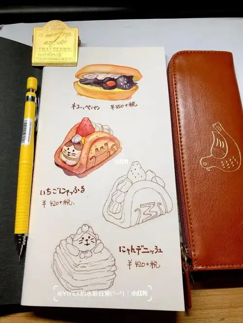 decole本原创手绘水彩tn手帐