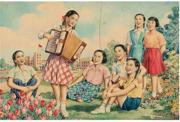 上世纪六七十年代这些贴在墙上的老年画,还有谁记得