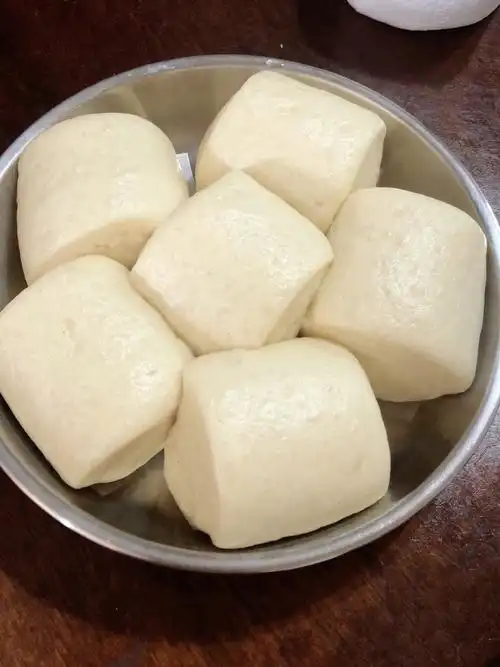 晚餐.馒头,虾米腊肠炒杂菜,照烧鱼丸#家常菜  @#今天晚餐长这样