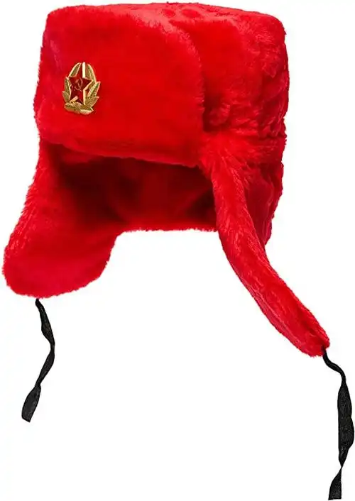 beleon 俄罗斯乌尚卡 - 苏联乌尚卡男士共产主义帽子冬季苏联帽