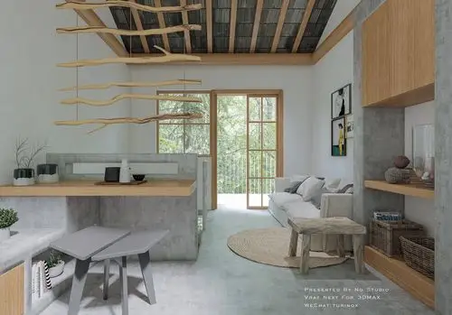 现代山间民宿设计 - 效果图交流区-建e室内设计网