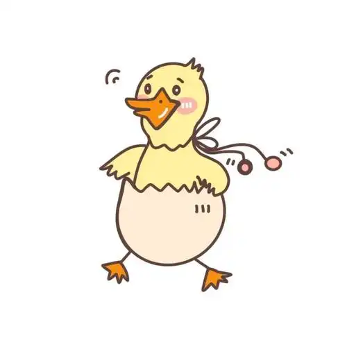 破蛋小黄鸭个性微信头像